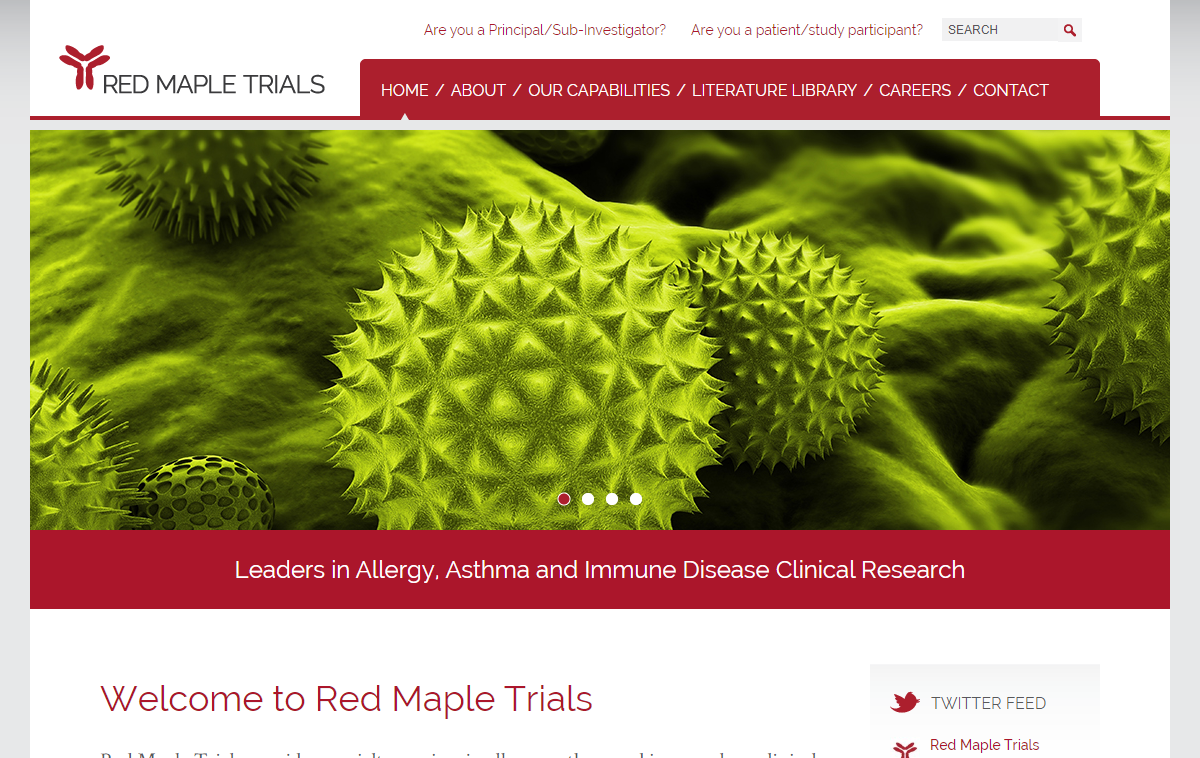 Red Maple Trials Website